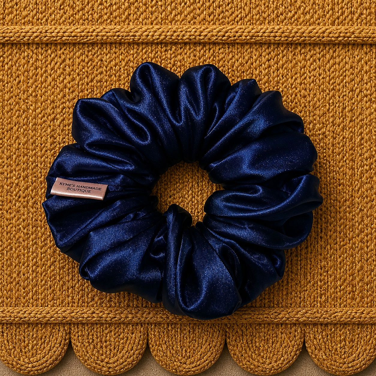 Navy Blue XL Scrunchie