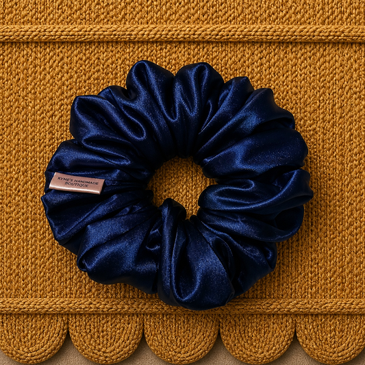 Navy Blue XL Scrunchie